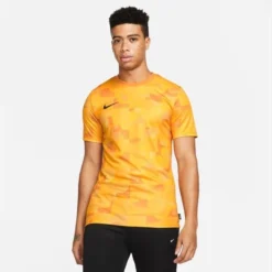 Nike F.C. T-Shirt Dri-FIT Libero - Orange/Gold/Schwarz