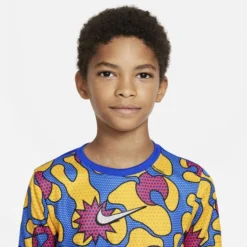 Nike Training T-Shirt Dri-FIT GX2 - Gelb/Blau/Rot Kinder -TTKX-KLEIDUNG SHOP 98db05441c82