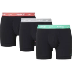 Nike Boxer Shorts 3er-Pack - Schwarz/Türkis/Grau/Rot