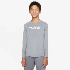 Nike Pro Trainingsshirt Dri-FIT - Grau/Weiß Kinder