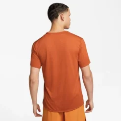 Nike Lauf T-Shirt Dri-FIT UV Miller - Orange/Silber -TTKX-KLEIDUNG SHOP aaff4b576776