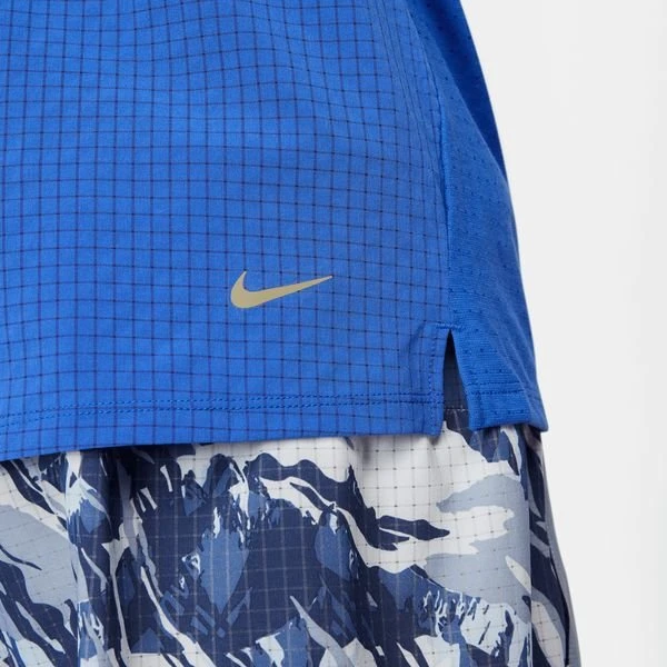 Nike Laufshirt Dri-FIT Trail Solar Chase - Blau/Zitrone 6 Nike Laufshirt Dri-FIT Trail Solar Chase - Blau/Zitrone – Bild 6