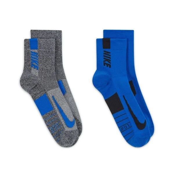Nike Laufsocken Multiplier Knöchel 2-er Pack - Grau/Blau 2 Nike Laufsocken Multiplier Knöchel 2-er Pack - Grau/Blau – Bild 2
