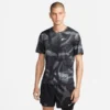 Nike Lauf T-Shirt Dri-FIT Miller Camo - Schwarz/Silber