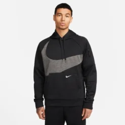 Nike Hoodie Therma-FIT Swoosh - Schwarz/Grau