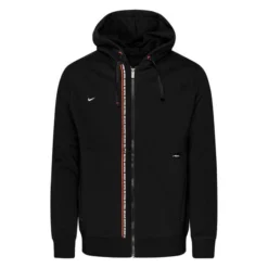 Nike F.C. Hoodie Tribuna Fleece - Schwarz/Rot/Weiß