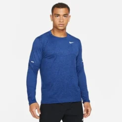 Nike Dri-FIT Element Crew - Navy/Blau/Silber