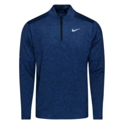 Nike Laufshirt 1/2 Zip Dri-FIT Element - Navy/Silber