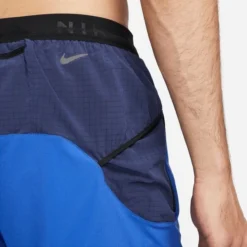 Nike Laufshorts Dri-FIT Second Sunrise 5'' Brief - Blau/Navy/Zitrone -TTKX-KLEIDUNG SHOP c533fc842104