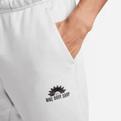 Nike Trainingshose Therma-FIT Fleece - Grau/Weiß/Schwarz -TTKX-KLEIDUNG SHOP c664ce5a91a1