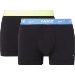 Nike Boxershorts 2-er Pack - Schwarz/Uni Blue/Neon