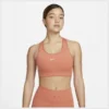 Nike Swoosh Sport BH - Orange/Weiß Damen
