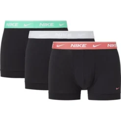 Nike Boxershorts 3er-Pack - Schwarz/Sea Coral/Grau/Rot