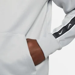 Nike Hoodie Sportswear NSW Repeat - Smoke Grau/Weiß -TTKX-KLEIDUNG SHOP ce985cba57f8