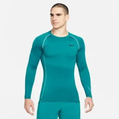 Nike Pro Top Dri-FIT - Grün/Türkis Langärmlige Oberteile