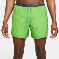 Nike Laufshorts Dri-FIT Run Division Stride - Grün/Silber