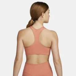 Nike Swoosh Sport BH - Orange/Weiß Damen -TTKX-KLEIDUNG SHOP dfcfc79575c8