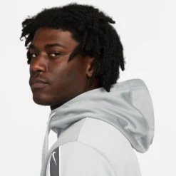 Nike Hoodie Sportswear NSW Repeat - Smoke Grau/Weiß -TTKX-KLEIDUNG SHOP e81d96fca32b