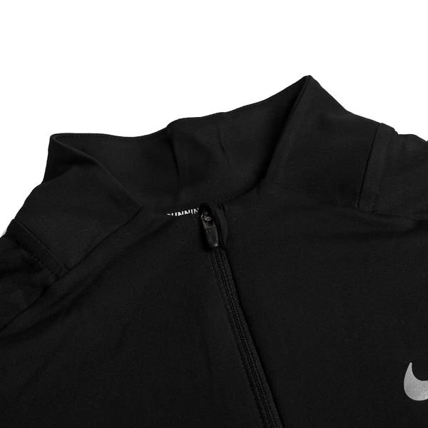 Nike Laufshirt 1/2 Zip Dri-FIT Element - Schwarz/Silber 2 Nike Laufshirt 1/2 Zip Dri-FIT Element - Schwarz/Silber – Bild 2