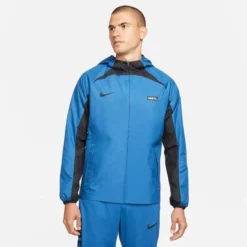 Nike Trainingsjacke Repel Dri-FIT AWF Libero - Blau/Schwarz