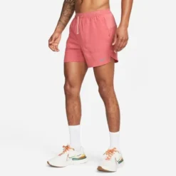 Nike Laufshorts Dri-FIT Stride - Rot/Silber -TTKX-KLEIDUNG SHOP eadeae5ba11b