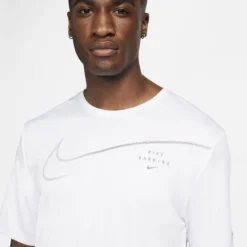 Nike Lauf T-Shirt Dri-FIT UV Run Division Miler - Weiß -TTKX-KLEIDUNG SHOP eb0a1e4ff60b