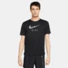 Nike Lauf T-Shirt Dri-FIT Run Division - Schwarz/Silber