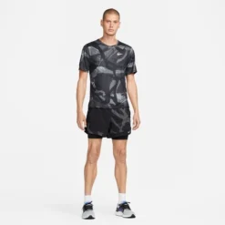 Nike Lauf T-Shirt Dri-FIT Miller Camo - Schwarz/Silber -TTKX-KLEIDUNG SHOP ffa5e74bf5d0
